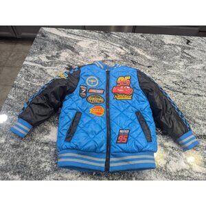 Boys Disney Store Car Lighting McQueen Puffer Jacket Size 3 XXS